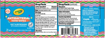 20 Wipes Label (Crayola Label)